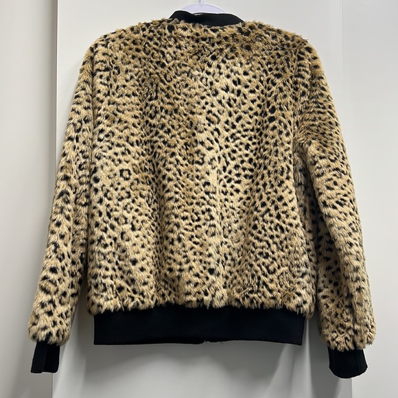 JUICY COUTURE faux fur leopard print bomber jacket - Picture 2 of 11
